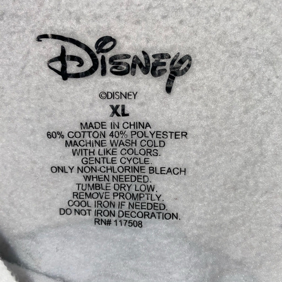 Women's Disney Stitch Ohana Sweatshirt XL White Blue - Picture 5 of 5